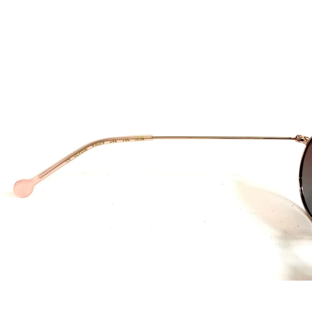 Nathalie Blanc Sunglasses ULYSSE 246 Rose Gold Frames with Pink Gradient Lenses
